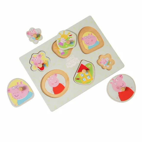 Grow With Peppa Pig Wooden Puzzle Set – image 1