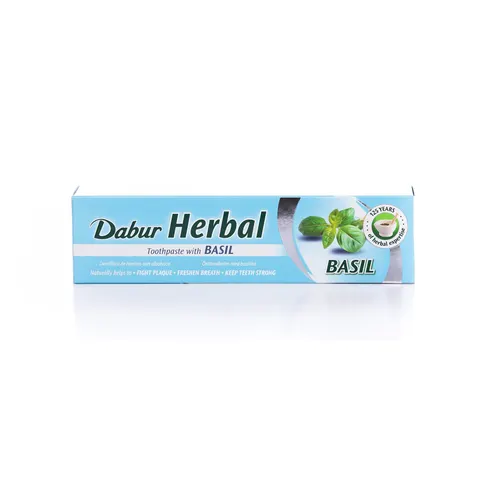 Dabur Basil Toothpaste 19 Medicinal Plants – image 1