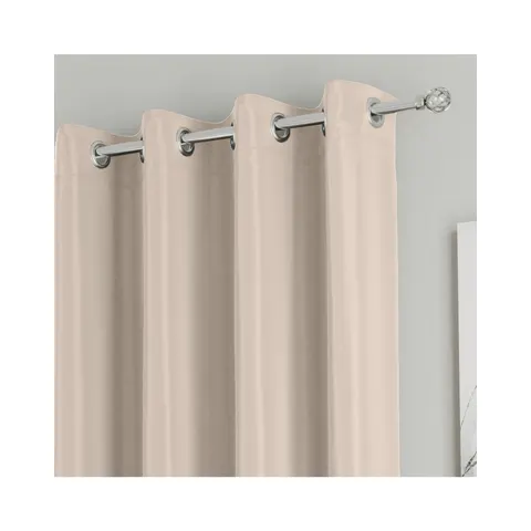 Supersoft Eyelet Curtains – Beige – 402109 – image 1