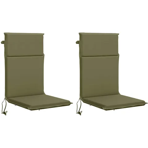vidaXL Coussin de chaise à dossier haut GEMERT 2 pc 100 % polyester – 425304 – image 1