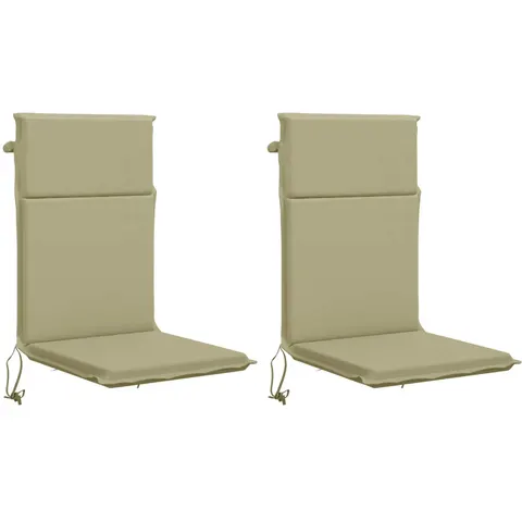 vidaXL Coussin de chaise à dossier haut GEMERT 2 pc 100 % polyester – 425335 – image 1