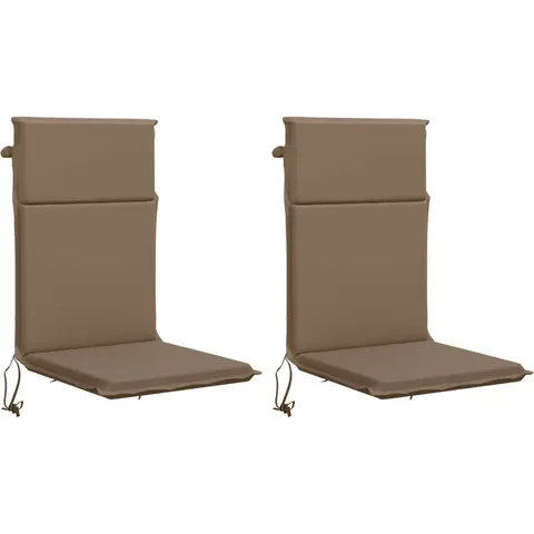vidaXL Coussin pour chaise à dossier haut GEMERT 2 pc 100 % polyester – image 1
