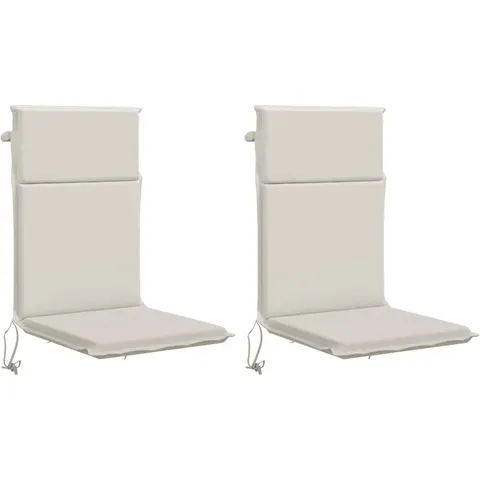 vidaXL Coussin de chaise à dossier haut GEMERT 2 pc 100 % polyester – 425397 – image 1
