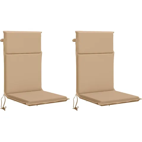 vidaXL Coussin de chaise à dossier haut GEMERT 2 pc 100 % polyester – 425427 – image 1