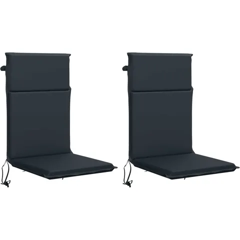 vidaXL Coussin de chaise à dossier haut GEMERT 2 pc 100 % polyester – 425489 – image 1