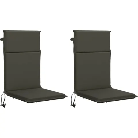 vidaXL Coussin de chaise à dossier haut GEMERT 2 pc 100 % polyester – 425571 – image 1