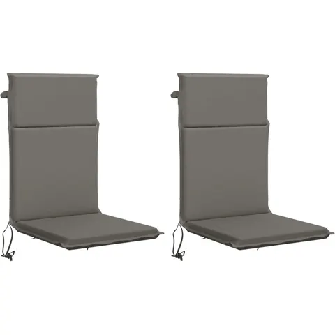 vidaXL Coussin de chaise à dossier haut GEMERT 2 pc 100 % polyester – 425601 – image 1