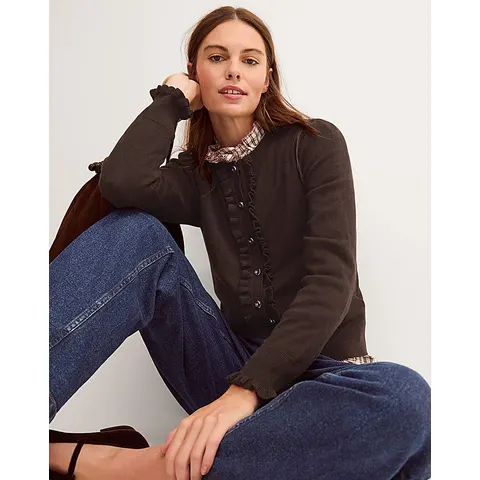 Monsoon Ruby Frill Cardigan – image 1
