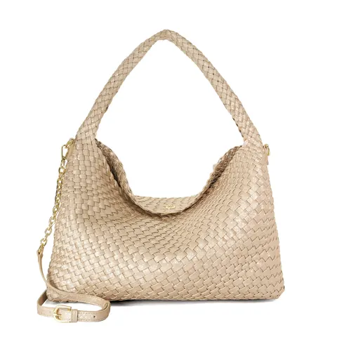 Dune Deliberate L Woven Shoulder Bag – BLUSH – image 1