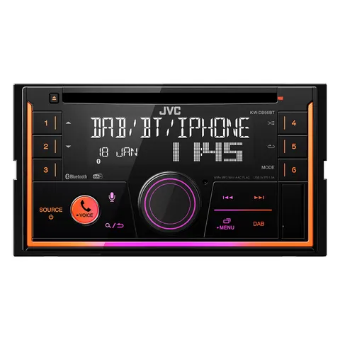 JVC KW-DB95BT 2DIN Autoradio - Multicolor – afbeelding 1