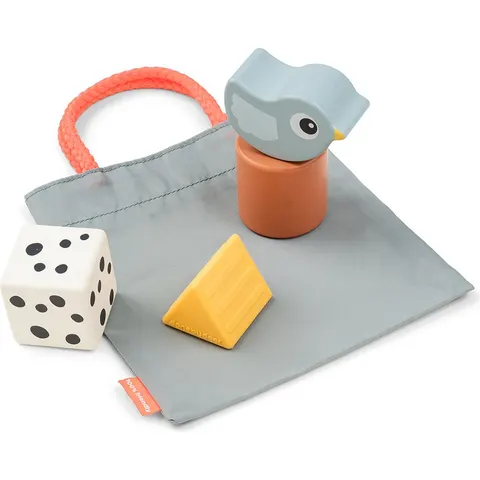 Done by Deer Sensorische blokkenset Birdee (4-delig) – afbeelding 1