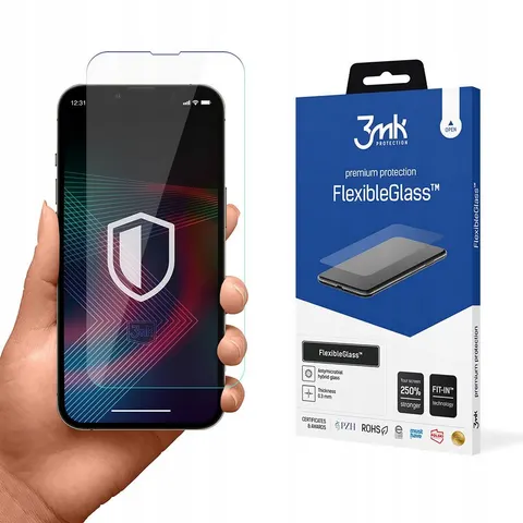 3mk - iPhone 14 / 14 Pro - Screenprotector - 250% Bescherming - FlexibleGlass™ – afbeelding 1
