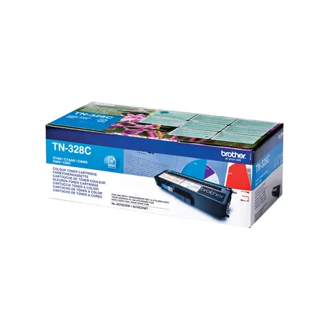 Toner Brother TN328C niebieski (cyan) – zdjęcie 1