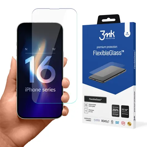 Apple iPhone 16 - 3mk Flexibel Glas – afbeelding 1