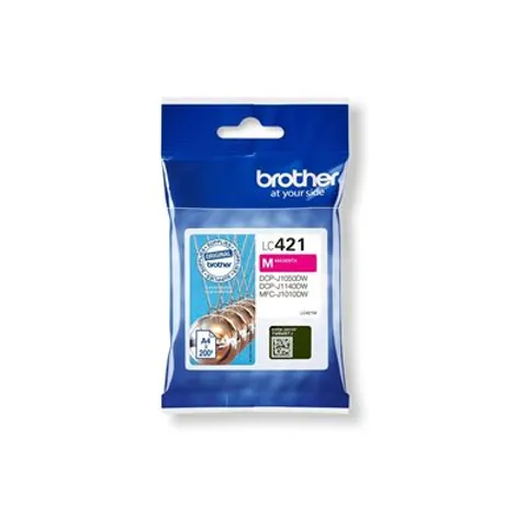 Inktcartridge Brother LC-421M rood – afbeelding 1
