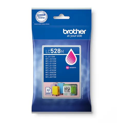 Inktcartridge Brother LC-528M rood – afbeelding 1