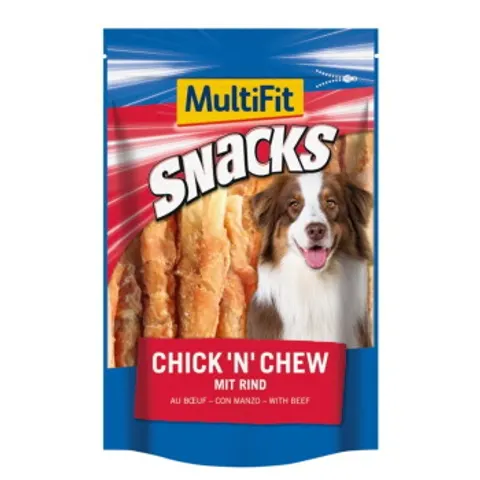 MultiFit Snacks Chick 'n' Chew au bœuf 2x100 g – image 1