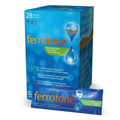 Ferrotone Natürliches Eisen Plus Vitam.c Apfel Btl – Bild 1