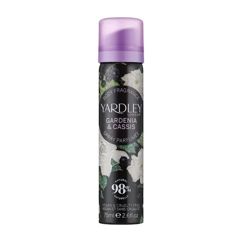 Yardley Body Spray Gardenia & Cassis 75ml – image 1