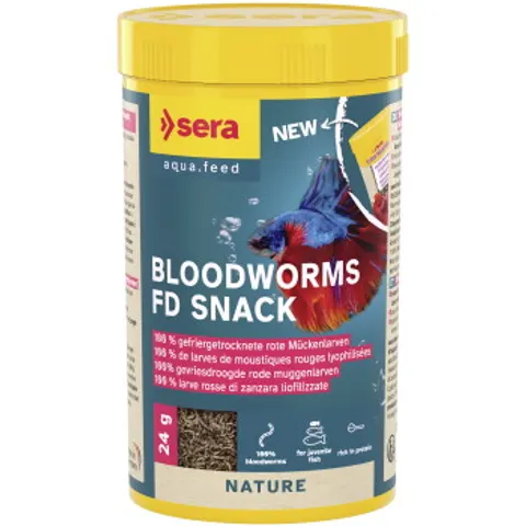 Sera FD Larves de moustiques rouges 250 ml – image 1