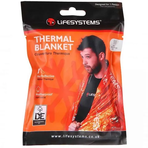 LifeSystems Thermal Blanket, coperta termica – Orange Onesize – immagine 1
