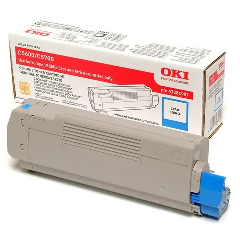 Oki C5600/C5700-Tóner cian (2k) – imagen 1