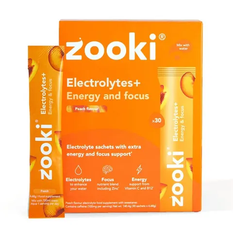 Zooki Hydration+ Energy & Focus 30 x Powder Sticks – image 1