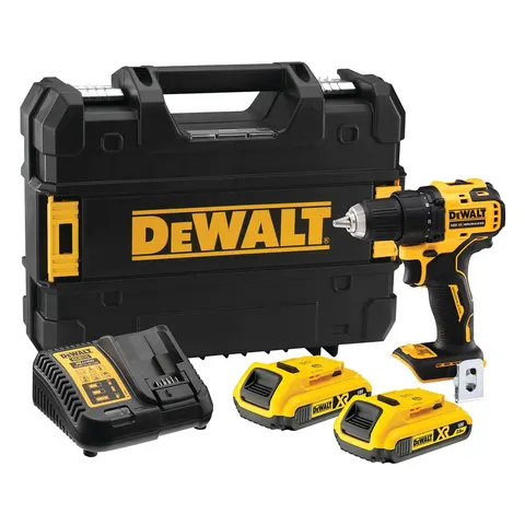 Perceuse visseuse Compacte XR 18V 2Ah Li-Ion Brushless DEWALT – image 1