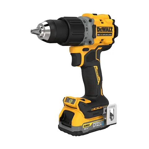 Perceuse visseuse Compacte XR 18V 1.7Ah Li-Ion Brushless POWERSTACK DEWALT – image 1