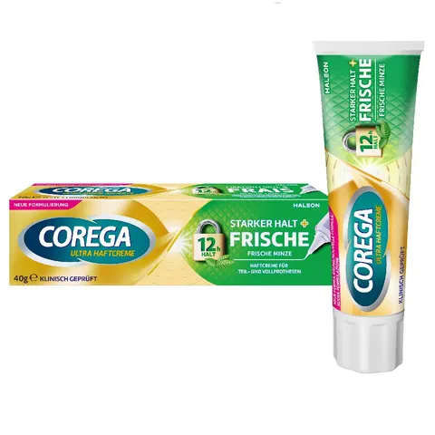Corega Ultra Haftcreme Starker Halt+Frische – Bild 1