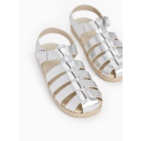 Silver Fisherman Sandals – Silver 10 Infant – image 1