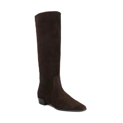 Dune London Leather Torrie Long Boot – BLACK LEATHER SIZE 3 – image 1
