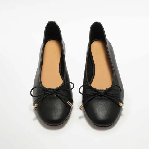Dune London Haliah Ballet Pump Shoe – BLACK SIZE 3 – image 1