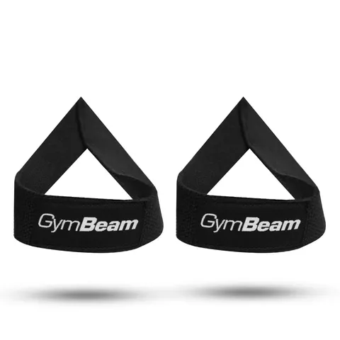 GymBeam Paski do podnoszenia ciężarów Loop Black – zdjęcie 1