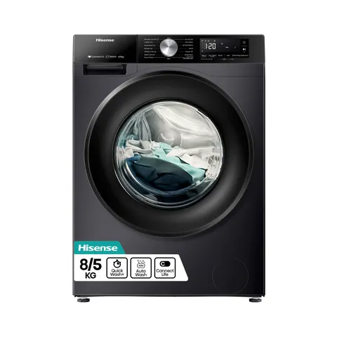 Hisense WD3S8043BB3 8kg Washer Dryer – Black – image 1