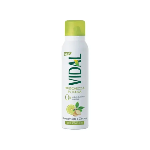 VIDAL Bergamotto & Zenzero Deodorante Spray 150 ml – immagine 1
