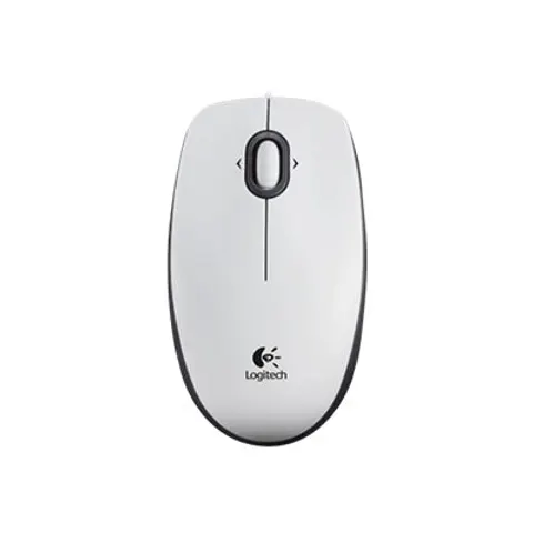 Logitech USB Mouse B100 white – Weiß – Bild 1