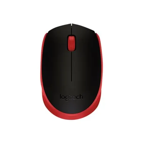 Logitech M171 Maus (kabellos, rot) – Bild 1