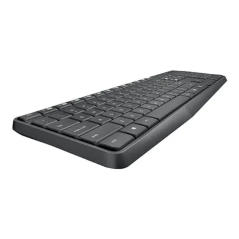 Logitech Wireless Keyboard+Mouse MK235 black retail – Bild 1