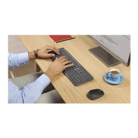 Logitech MK235 Wireless Keyboard Mouse Combo GREY – imagen 1