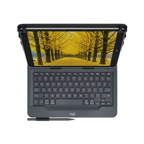 Logitech Universal Folio with integrated keyboard for 9-10 inch tablet – 069718 – image 1