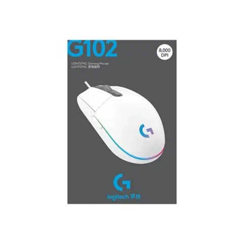 Mysz Logitech G102 Lightsync Wh – zdjęcie 1
