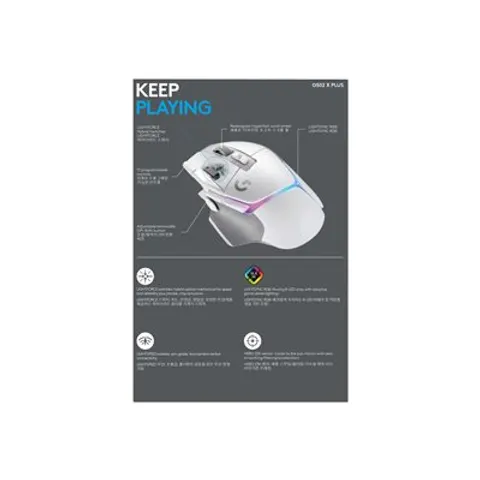 Logi G502 X Plus - White/premium - EER2 – Bild 1