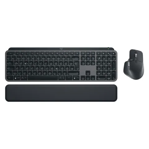 Logitech MX Keys Combo Tastatur und Maus Set – Schwarz – Bild 1