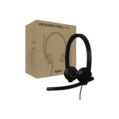 Logitech H570e Headset – Schwarz – Bild 1