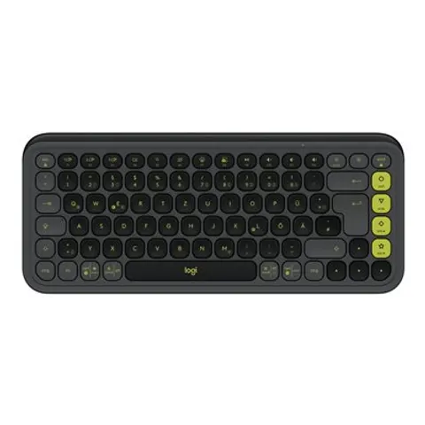 LOGITECH POPIKSW - Keyboard, Bluetooth, black-green, QWERTZ – image 1