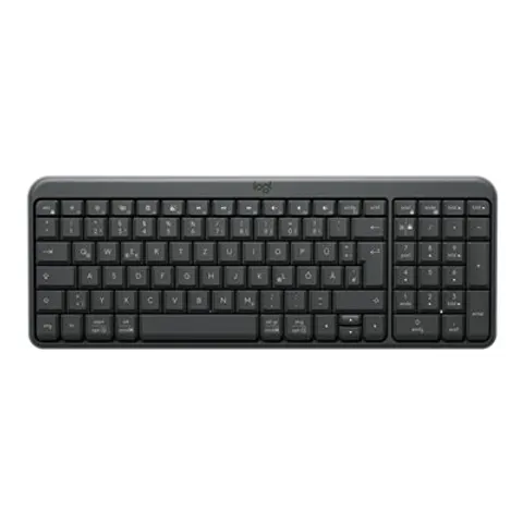 LOGITECH K250 - Wireless keyboard, Bluetooth, black, German layout – image 1
