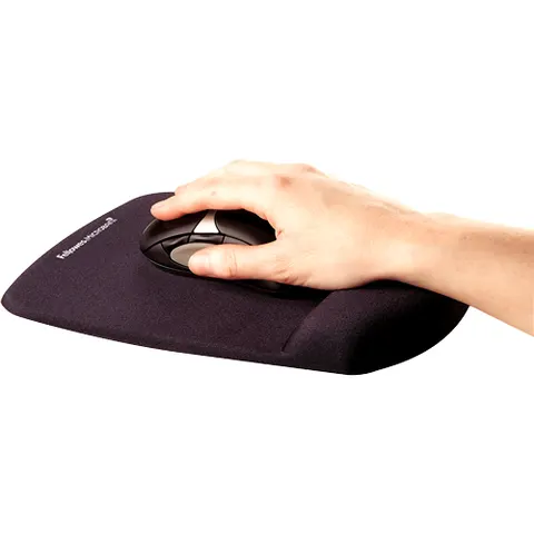Fellowes Mauspad-Handgelenkauflage PlushTouch schwarz – Bild 1
