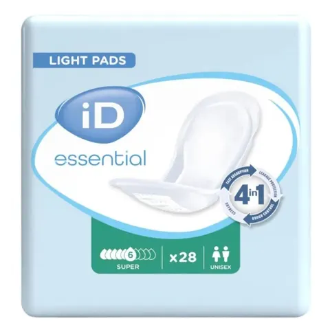 Ontex iD iD Essential Light Pads Super - 6 paquets de 28 protections – image 1