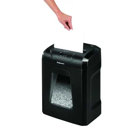 Fellowes Aktenvernichter Powershred 12C schwarz – Bild 1